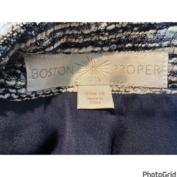 Boston Proper Shimmer Tweeed Jacket - Picture 9 of 11